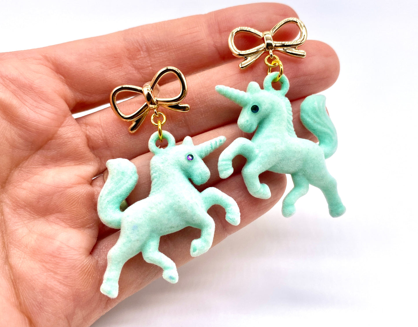 Dream Puff Unicorn Earrings