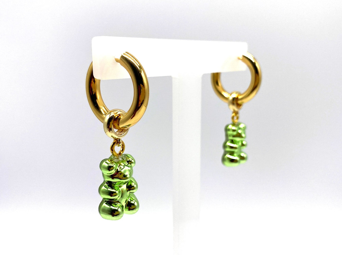 Chrome Gummy Bear Earrings